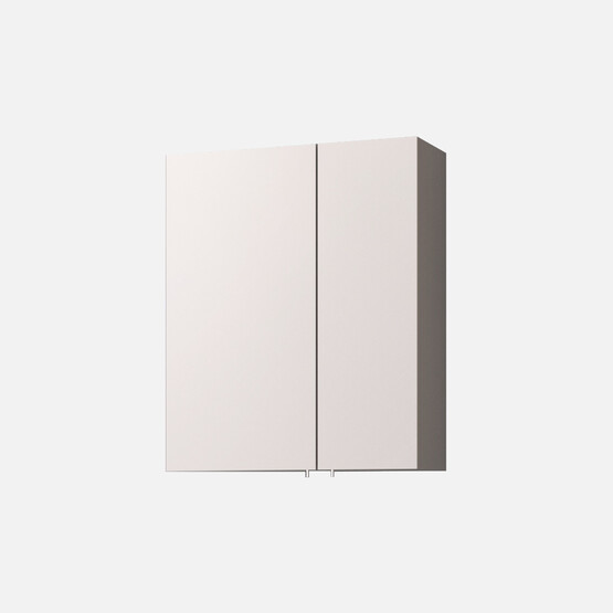 Bonitobagno Capri Aynalı 56 cm Banyo Dolabı Üst Modül Gri