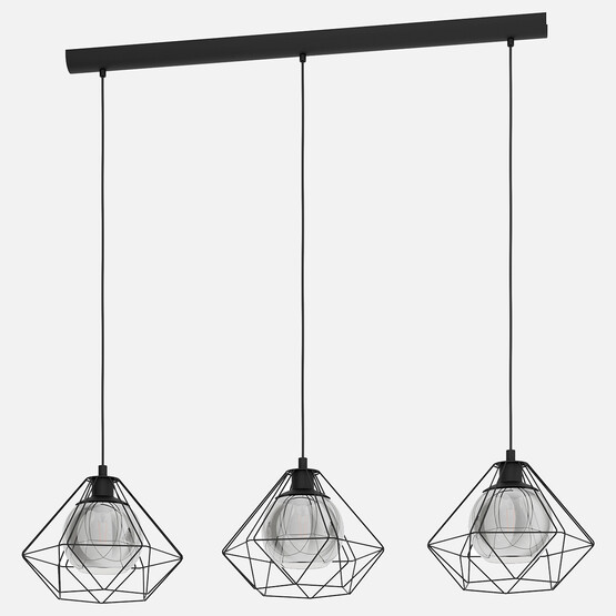 Eglo Vernham Modern 3'lü E27 Duy Metal Avize 