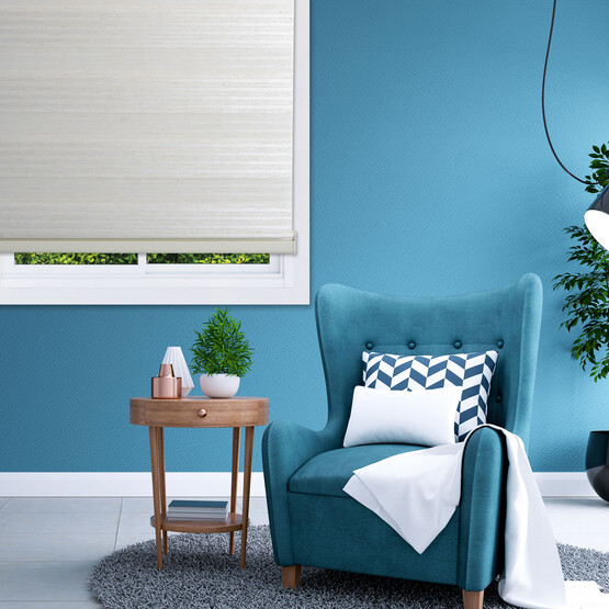 Linadora Plise Keten 170x200 cm Zebra Stor Krem