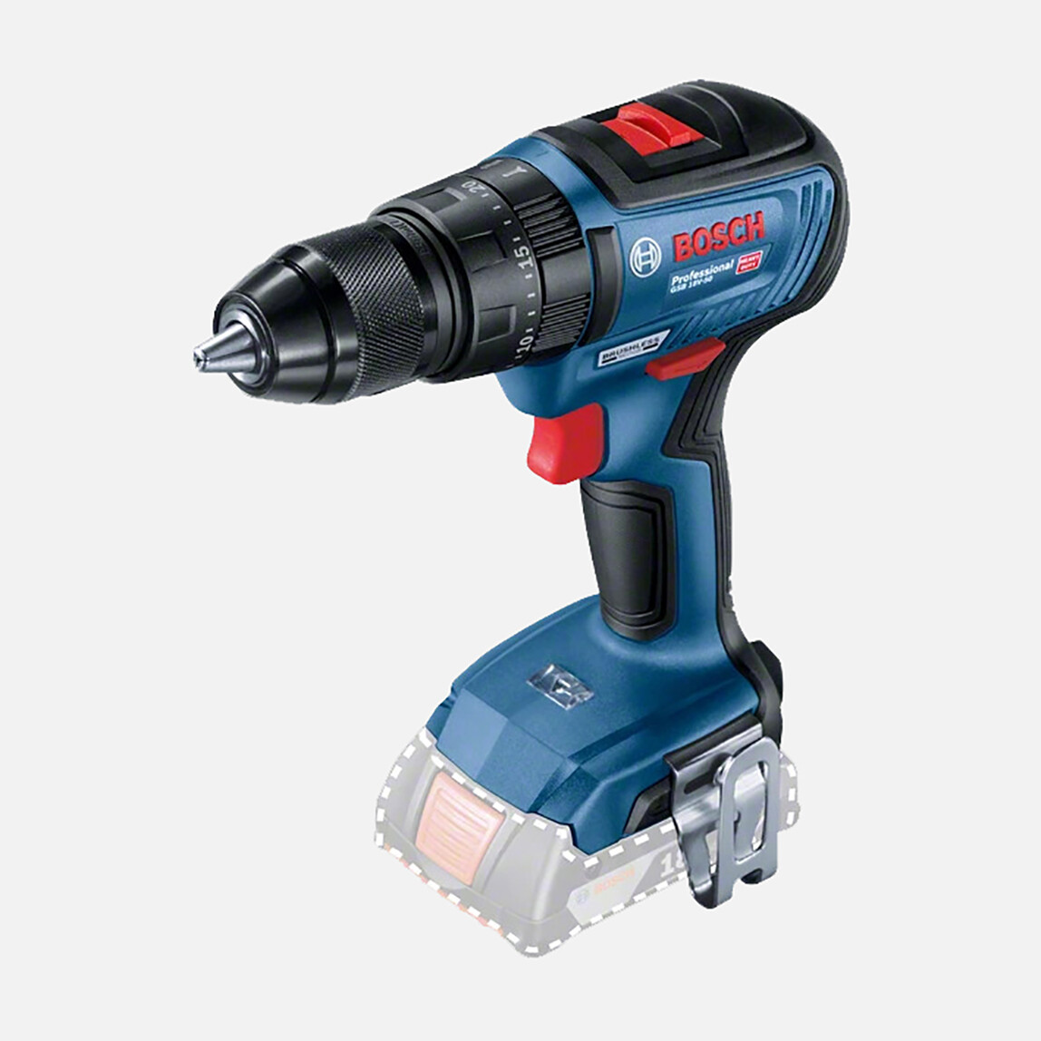    Bosch Profesyonel GSB 18V-50 18V Li-ion Solo Akülü Darbeli Delme Vidalama (Akü ve Şarj Cihazı Dahil Değildir.) 