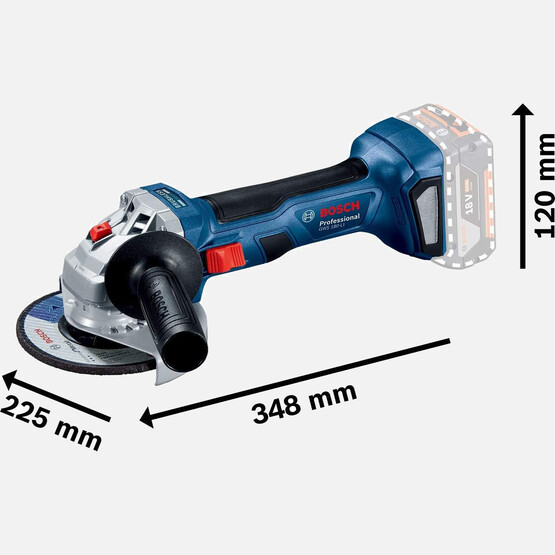 Bosch GWS 180 Akülü Profesyonel Taşlama Makinesi -Solo (Akü ve Şarj Cihazı Dahil Değildir.)