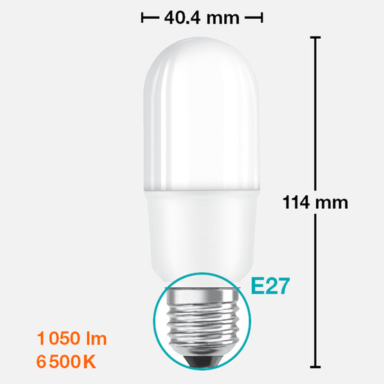 Osram Led Stick 10 W Beyaz Klasik E27 Duy Led Ampul  