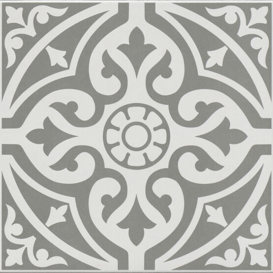 Çanakkale Seramik Ornament Karo Klasik Gri 33 x 33 cm 1,42 m2