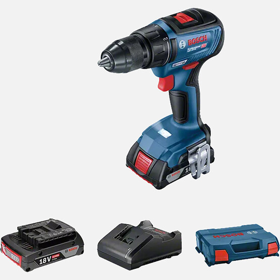 Bosch Profesyonel GSR 18V-50 2 Ah Çift Akülü Li-ion Darbesiz Akülü Vidalama  
