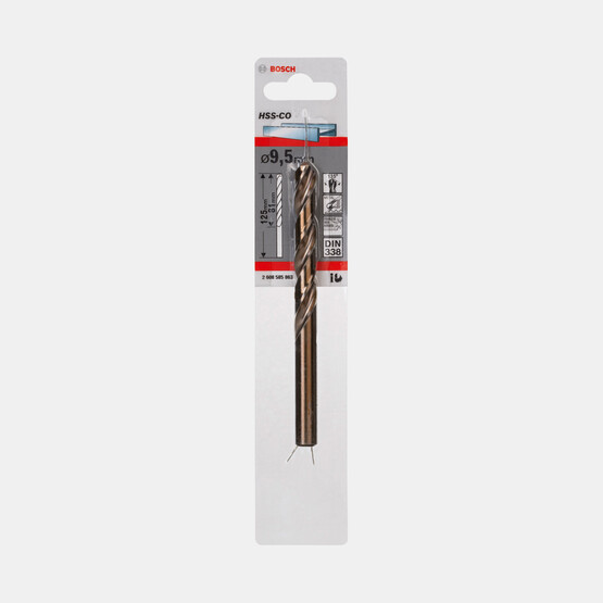 Bosch HSS-Co 9,5x125 mm Matkap Ucu 1'li Paket 