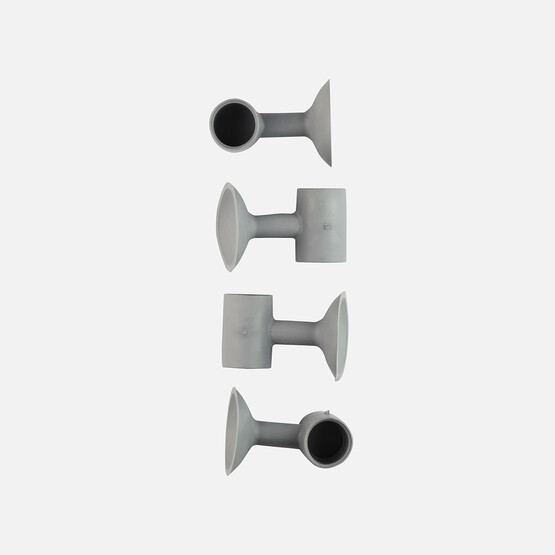 Home Puzzle Vakum&Stoper Tutucu 4'lü Gri  