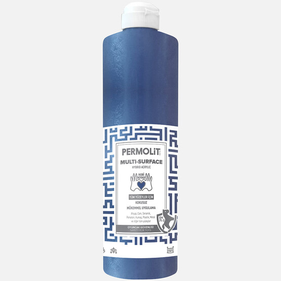 Permolit 0,5 L Multi Surface Akrilik Boya Koyu Mavi 