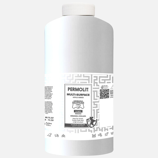 Permolit 2 L Multi Surface Akrilik Vernik Yarı Mat 