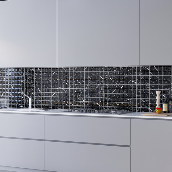 Yurtbay Roxette Karo Siyah 30 x 60 cm 1,26 m2