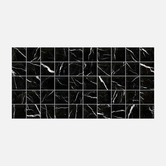 Yurtbay Roxette Karo Siyah 30 x 60 cm 1,26 m2