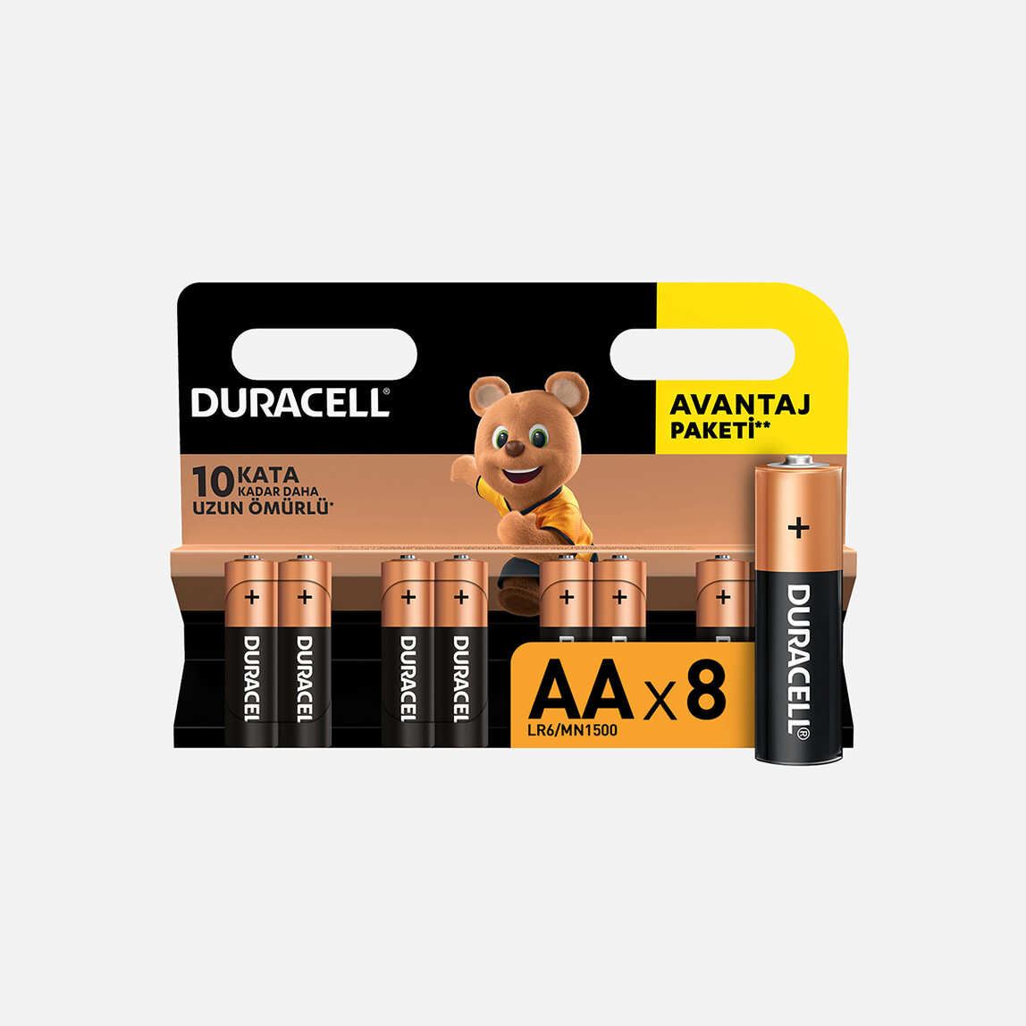    Duracell 8'li Alkalin AA Kalem Pil  