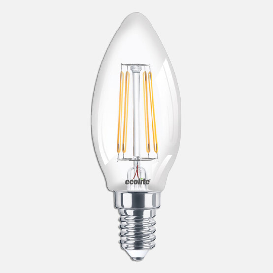 Ecolite Led Filament C35 6 W Sarı 2700K E14 LED Ampul
