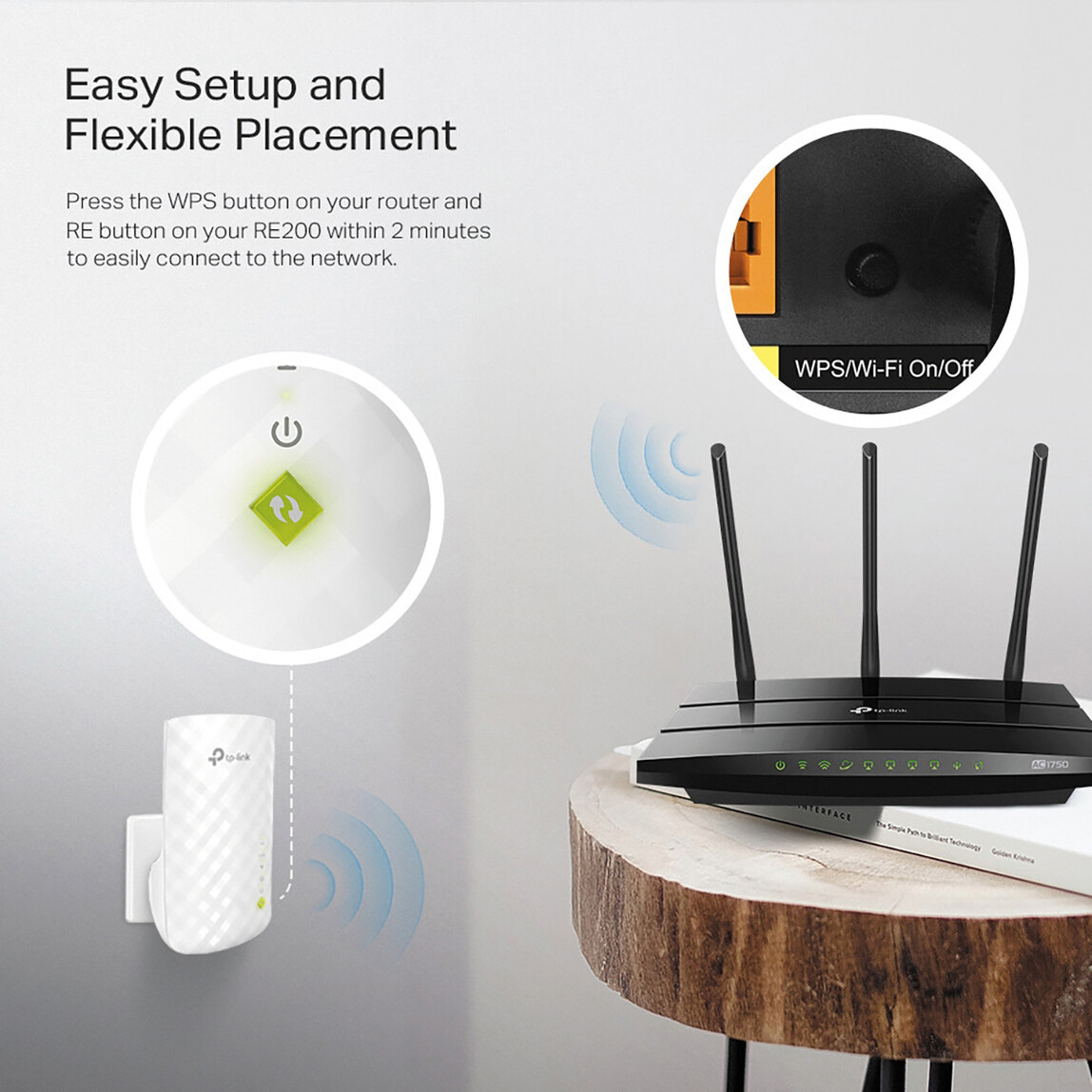    Tp-Link RE200 AC750 Wi-Fi Range Extender  