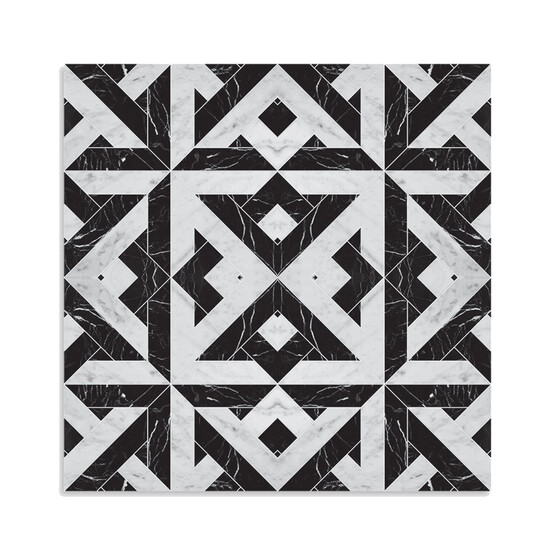Tink Mermer Desenli Beyaz Duvar PVC Karo 30 x 30 cm