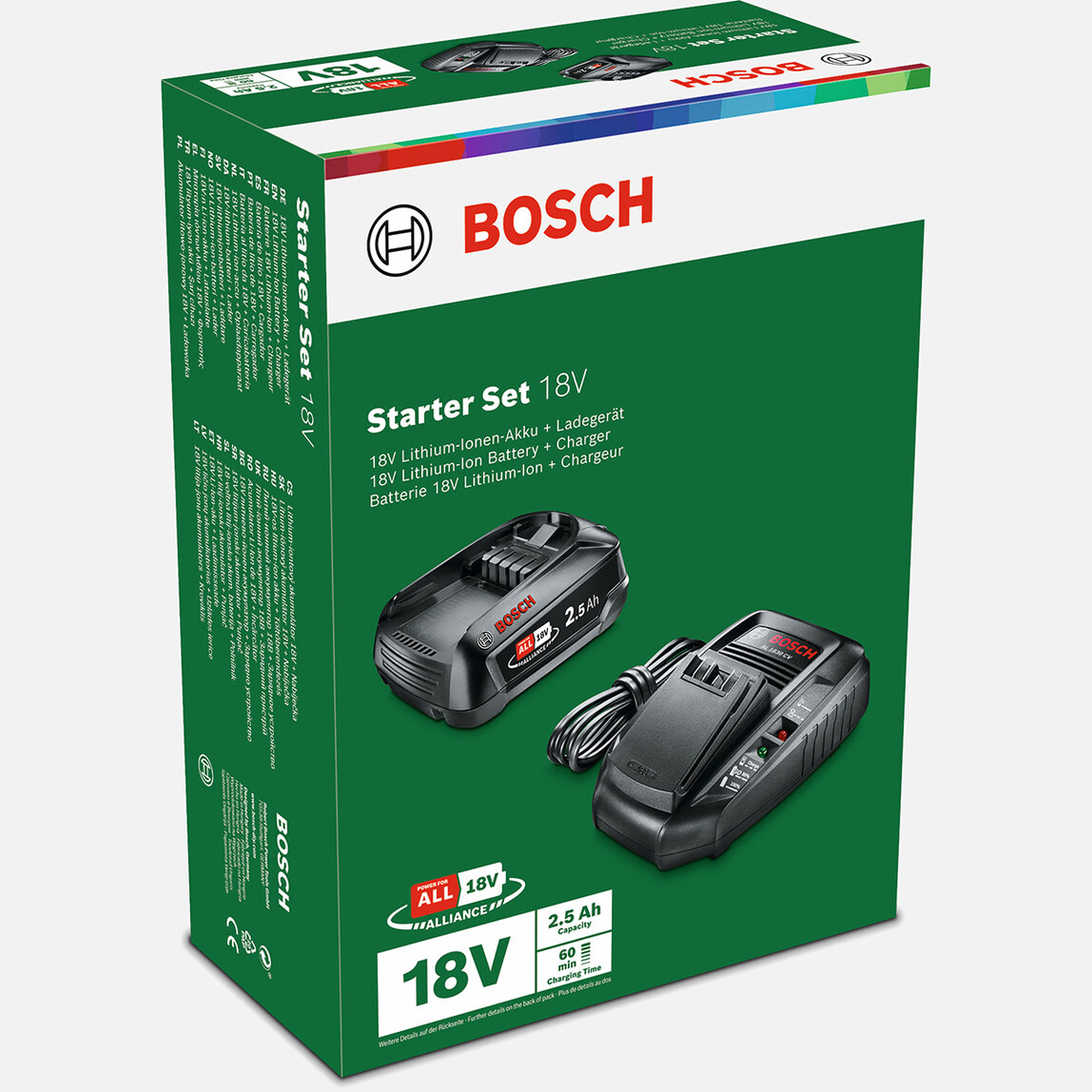    Bosch 18V Akü Başlangıç Seti (2.5Ah, Tek Akü + AL1830)  