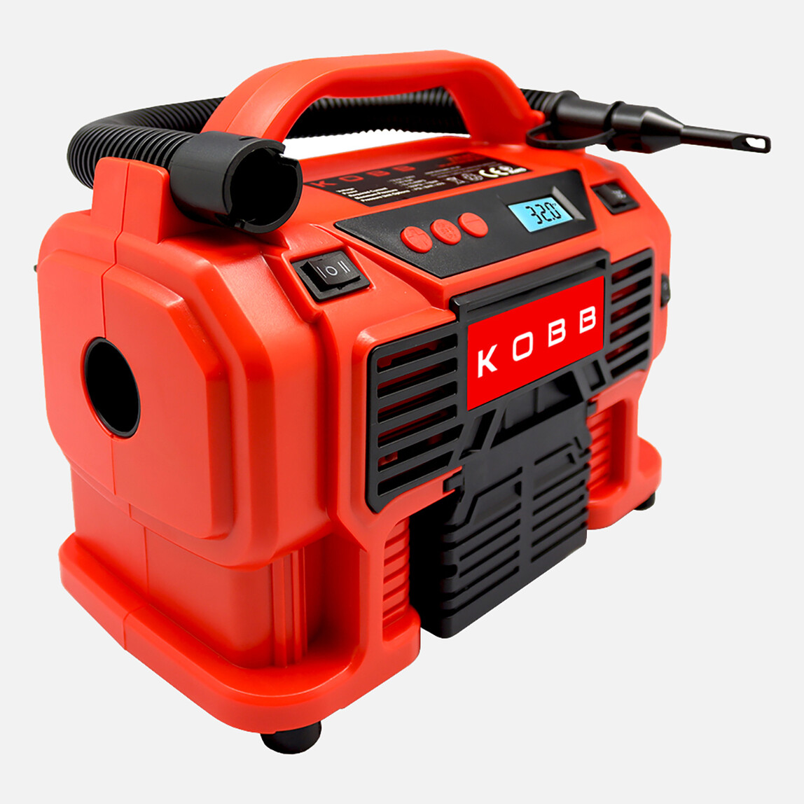    Kobb KB300 12Volt/220Volt 160 PSI Dijital Basınç Göstergeli Lastik & Yatak Şişirme Pompası 