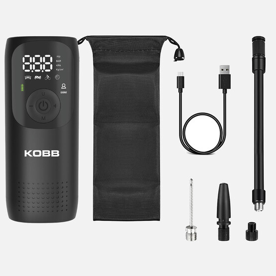 Kobb KB411 Şarjlı Li-ion 150 PSI Taşınabilir Dijital Basınç Göstergeli Led Aydınlatmalı Akıllı Lastik Şişirme Pompası