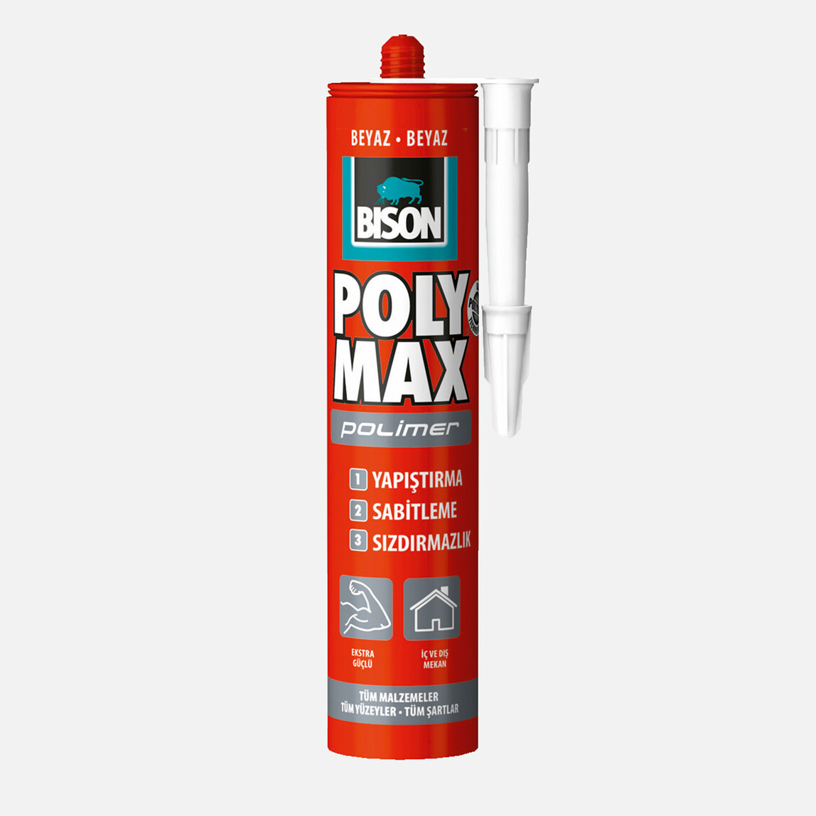    Bison PolyMax MS-POLYMER Beyaz  465gr Kartuş  