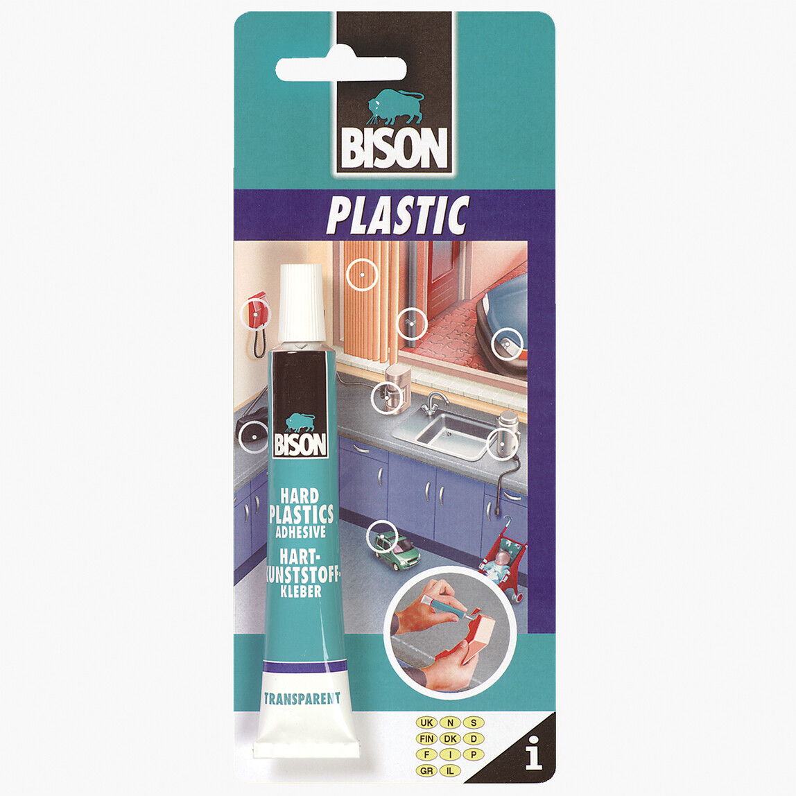    Bison Sert Plastik Yapıştırıcı Tüp Blister 25 ml 