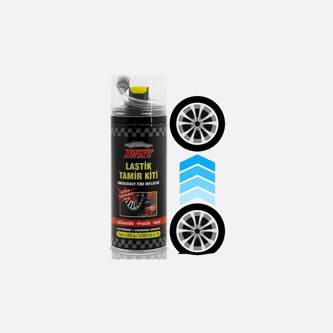    Autokit Lastik Tamir Kiti 450 ml 