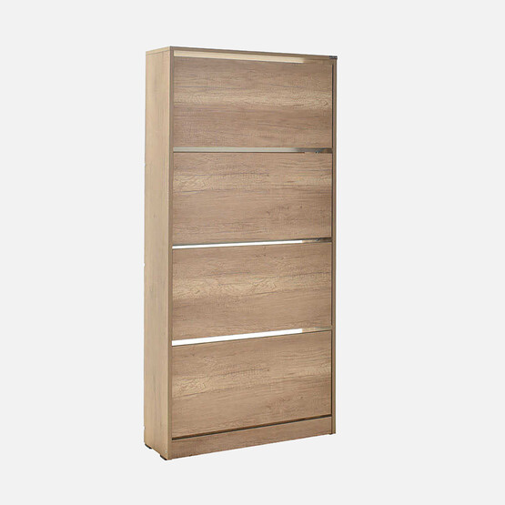 Adore Flat Duo Kapaklı 4 Katlı Geniş Ayakkabılık 