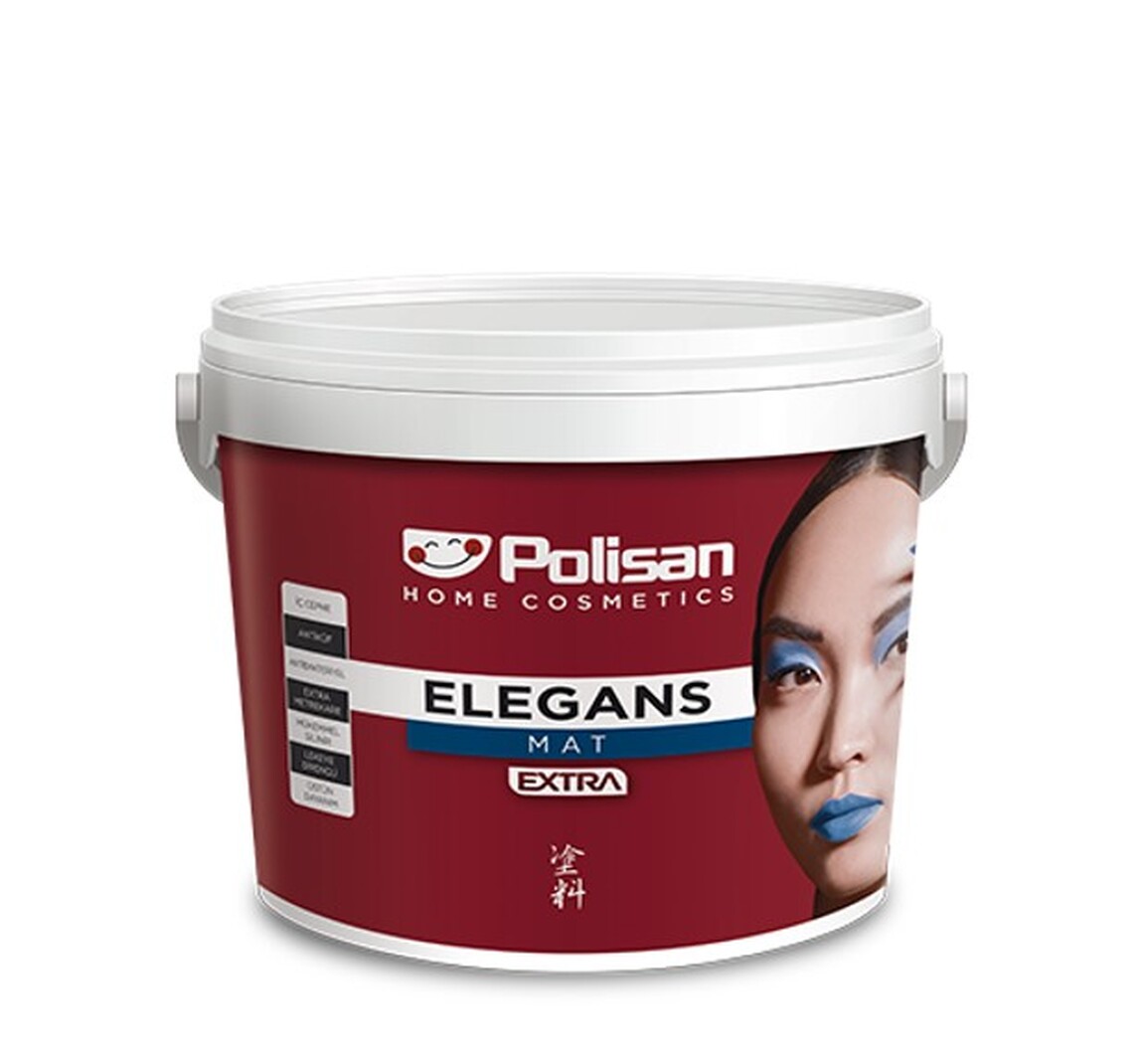    Polisan 12,5 L Elegans Extra Mat Beyaz İç Cephe Boyası 