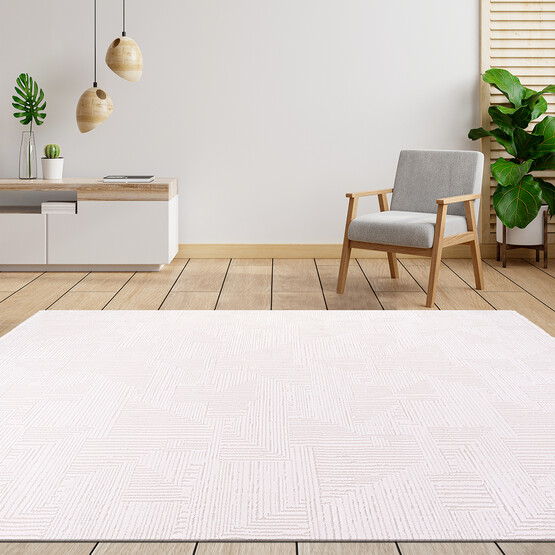 Crea Avangart Beyaz Modern Halı 160x230 cm