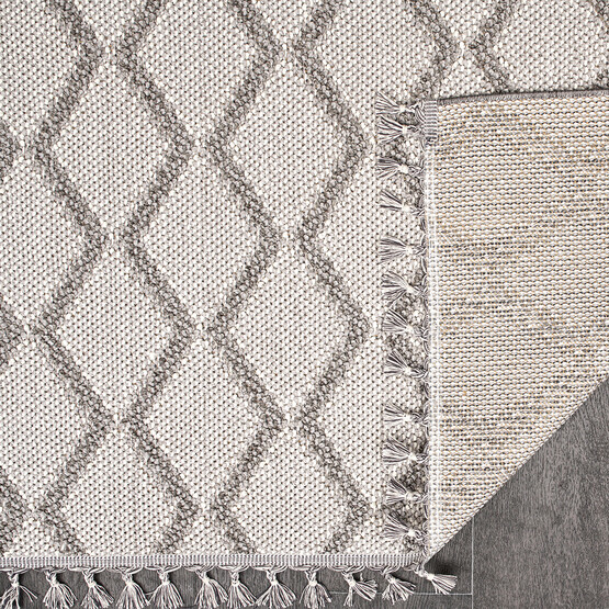 Crea Natura Geometrik Desen Bukle Modern Halı 160x230 cm