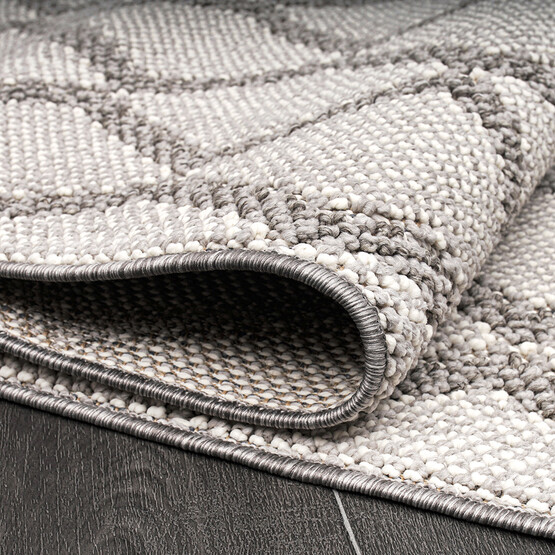 Crea Natura Geometrik Desen Bukle Modern Halı 160x230 cm