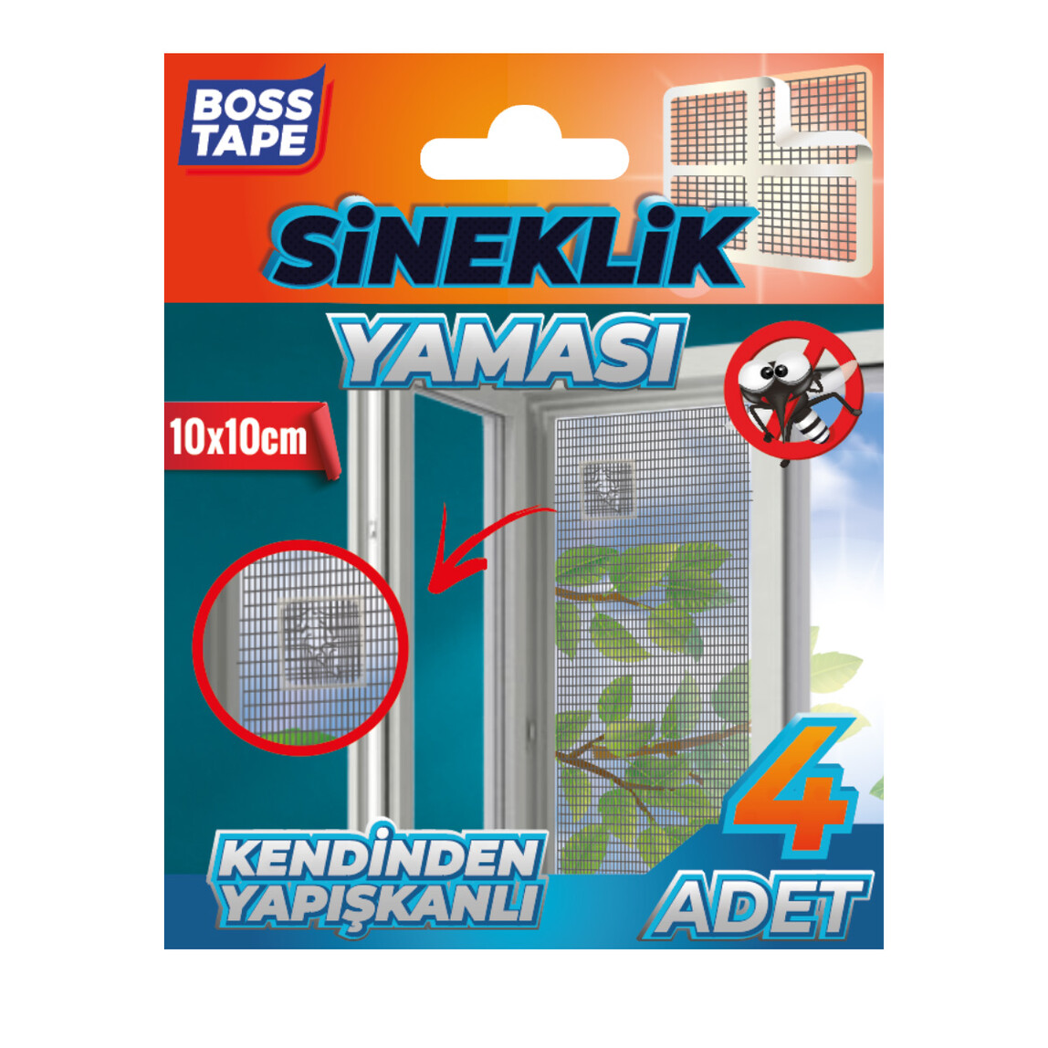    Sineklik Yaması 4’lü 10cmx10cm  