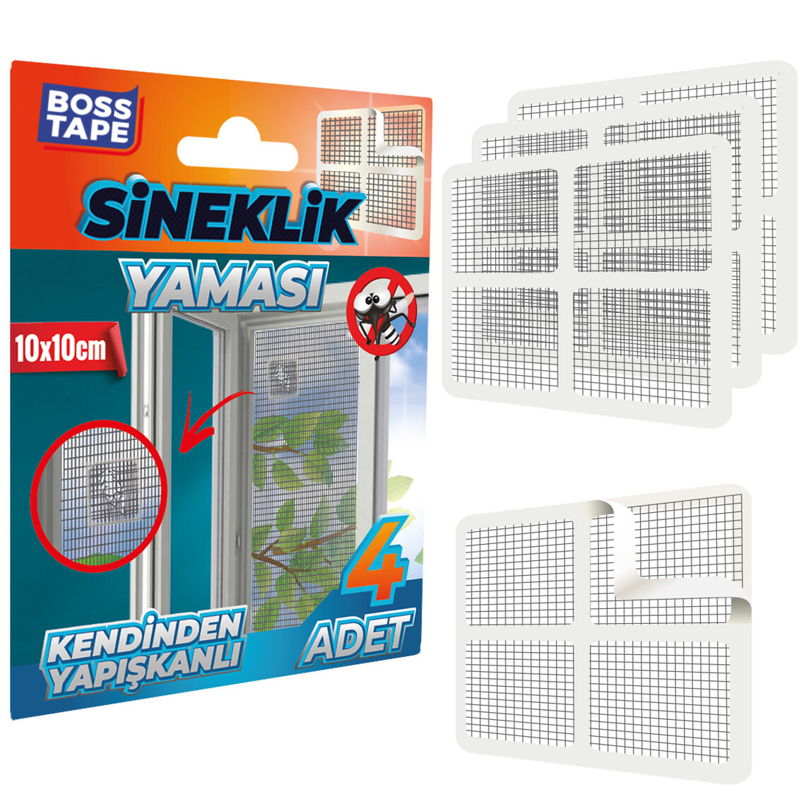    Sineklik Yaması 4’lü 10cmx10cm  