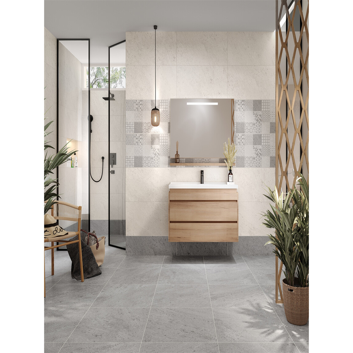   Çanakkale Seramik Urban Karo Gri 40 x 80 cm 1,28 m2 