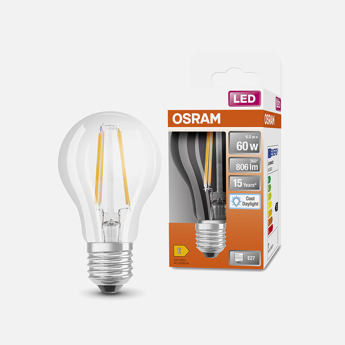    Osram Led Filament 6.5 W Beyaz E27 LED Ampul 