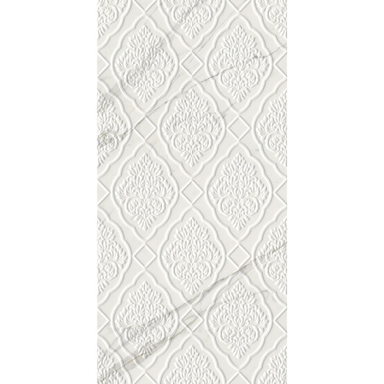 Çanakkale Seramik Sandra Damask Karo Beyaz 40 x 80 cm 1,28 m2