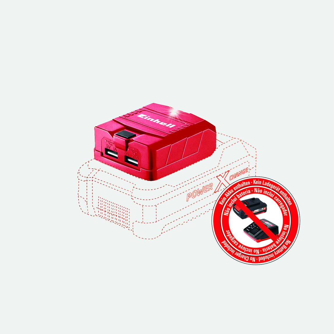    Einhell Te Cp 18V 2.1Ah Li Usb Şarj Cihazı  