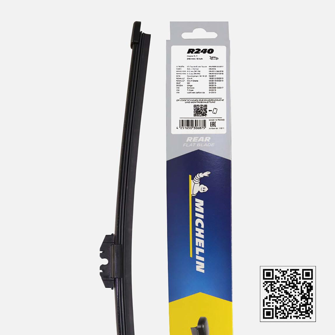    Michelin Easyclip MCR240 24cm 1 Adet Universal Muz Tipi Arka Silecek  