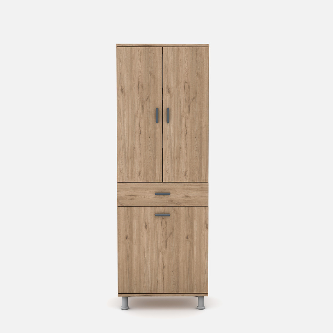    Movemo Eko 119 2 Kapaklı Sepetli 180X60X40 cm Banyo Dolabı  