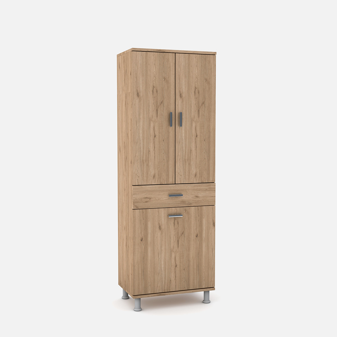    Movemo Eko 119 2 Kapaklı Sepetli 180X60X40 cm Banyo Dolabı  