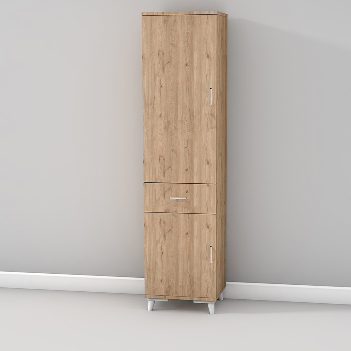    Movemo Eko 130 2 Kapaklı 180X40X40 cm Banyo Dolabı  