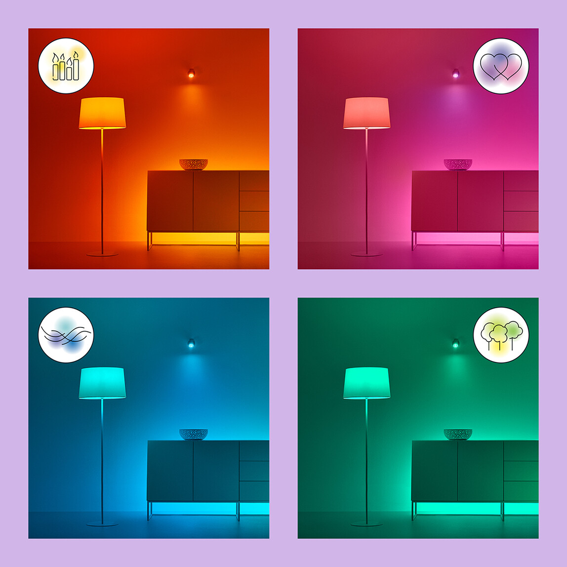    Philips Wiz A67 13 W Renkli E27 LED Ampul 