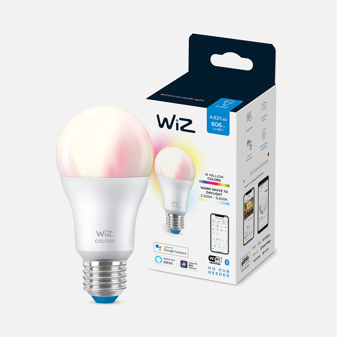    Philips Wiz A60 60 W Renkli E27 LED Ampul 