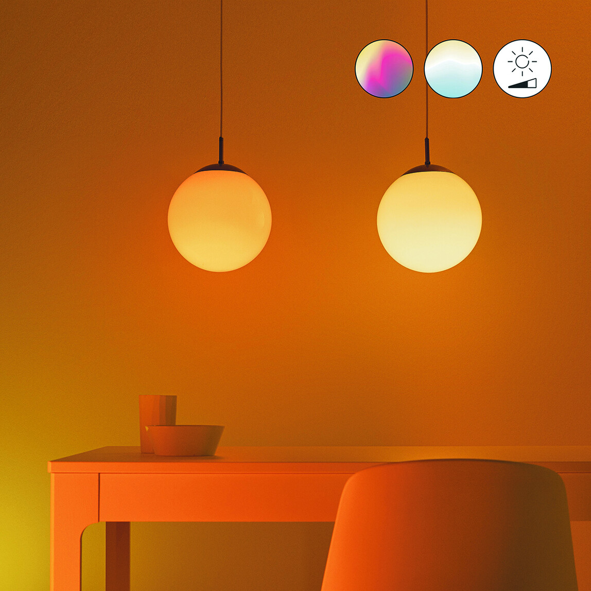    Philips Wiz A60 60 W Renkli E27 LED Ampul 