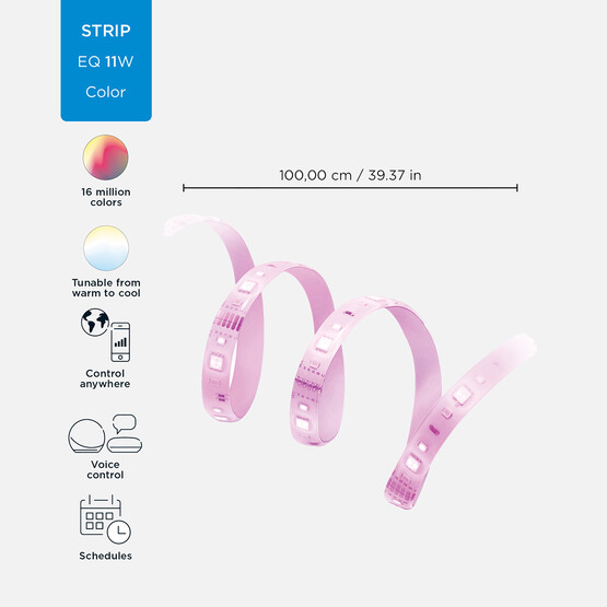 Philips Wiz Akıllı Led Şerit 1M 880Lm Uzatma 