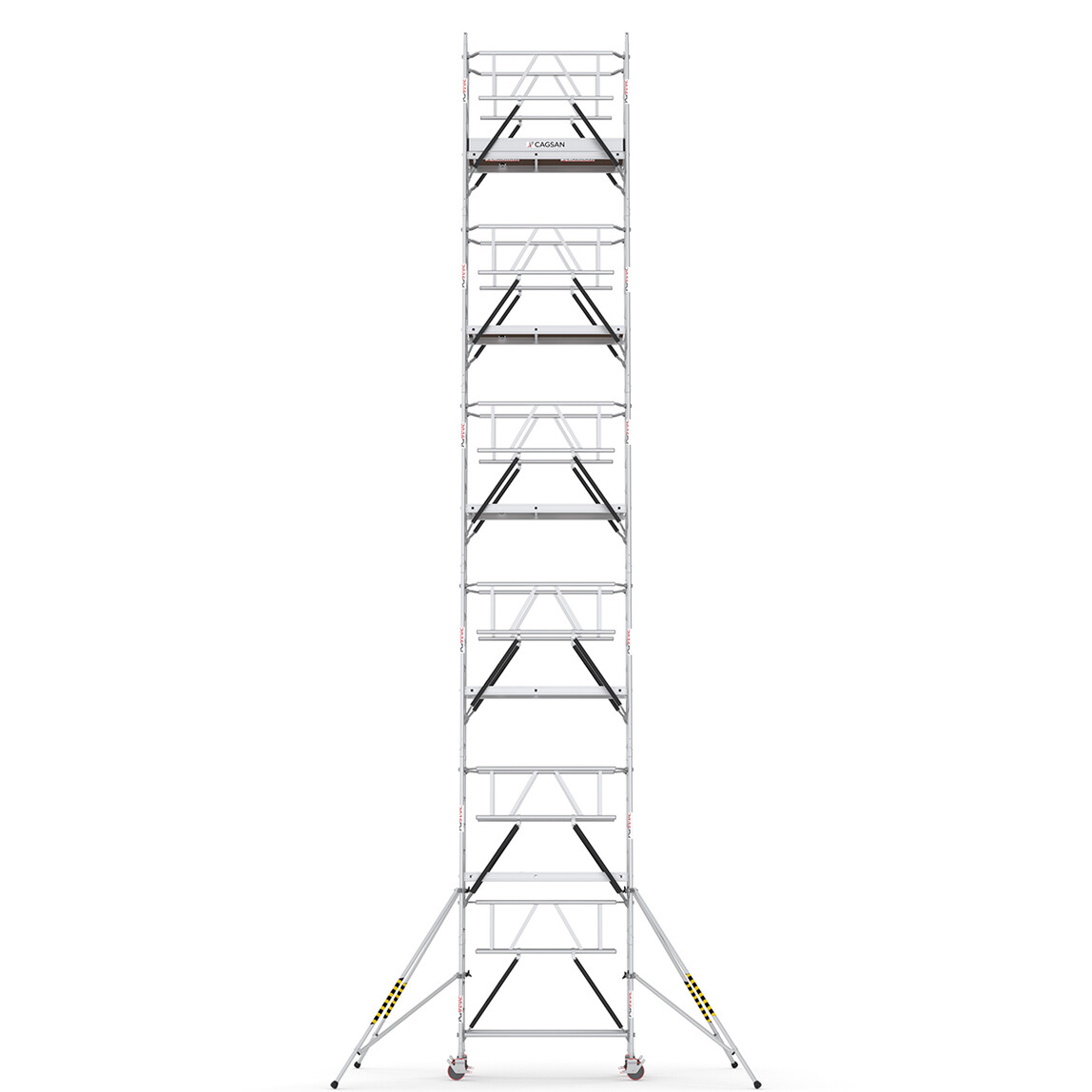    Çağsan Protube SN1070 Alüminyum 39 Basamaklı İskele 