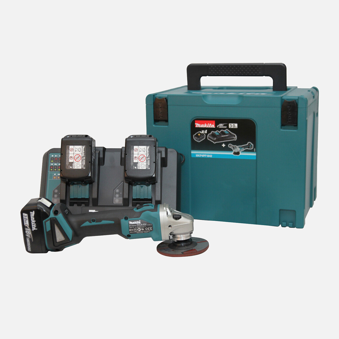    Makita MAKMKP4PT1832 Taşlama 3 Akülü Set  