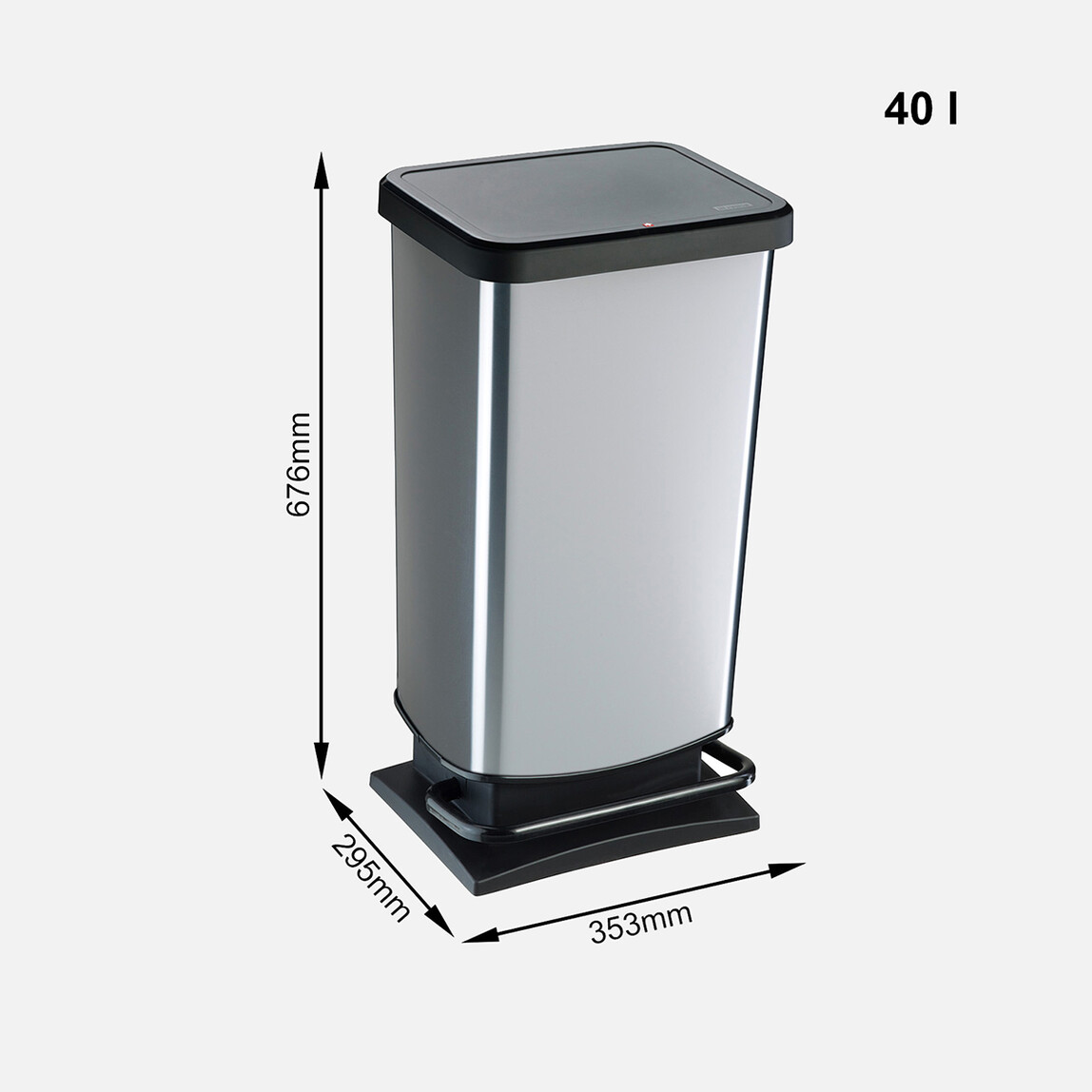    Rotho Paso Pedallı Çöp Kovası 40 L 