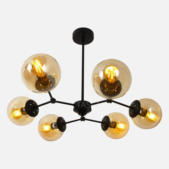 Taşcan Aydınlatma Sweet Modern 6'lı Metal Yuvarlak Klasik Avize 