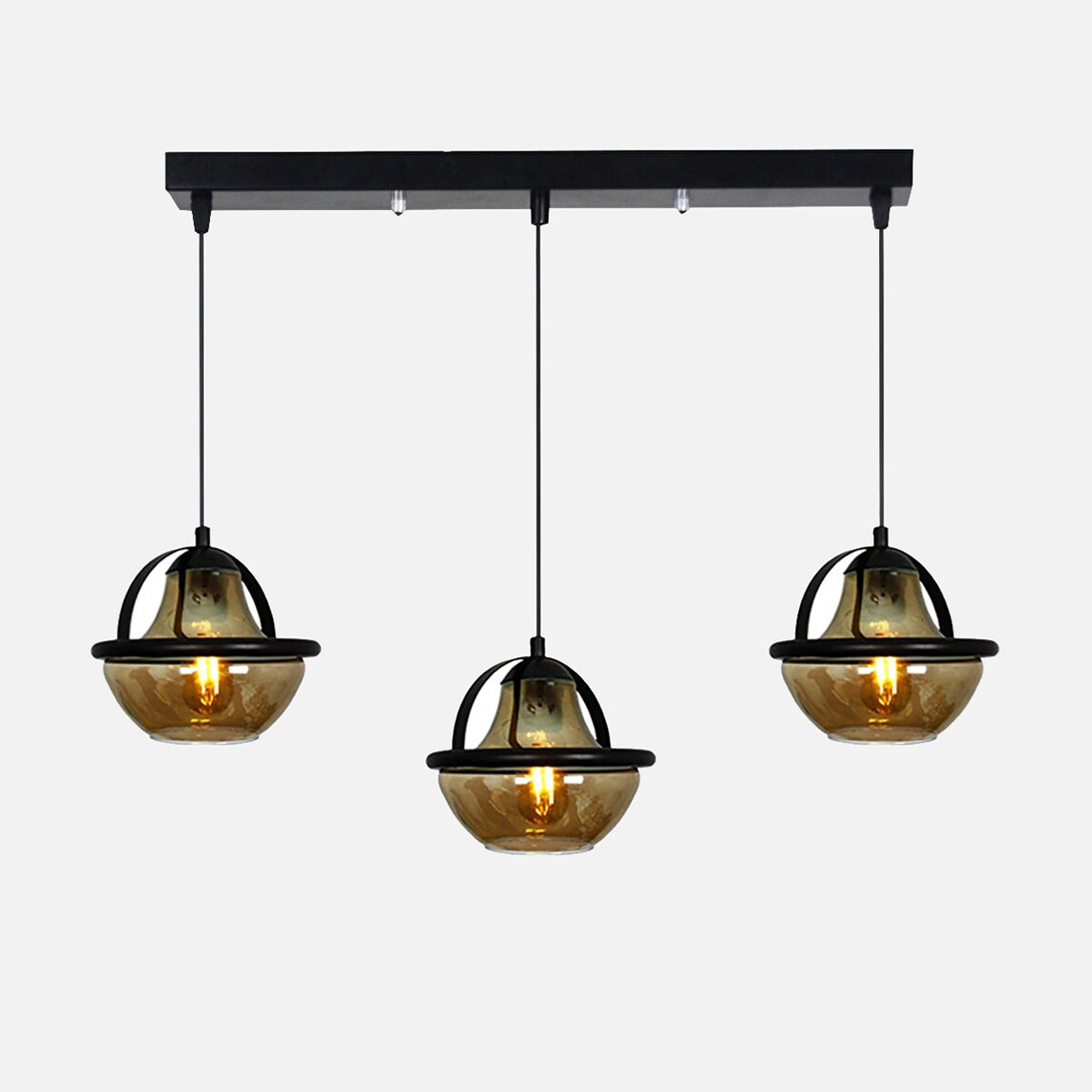    Taşcan Aydınlatma Jüpiter Modern 3'lü Metal Sarkıt Avize  