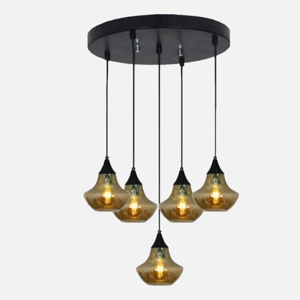   Taşcan Aydınlatma Zeus Modern 5'li Metal Sarkıt Avize  