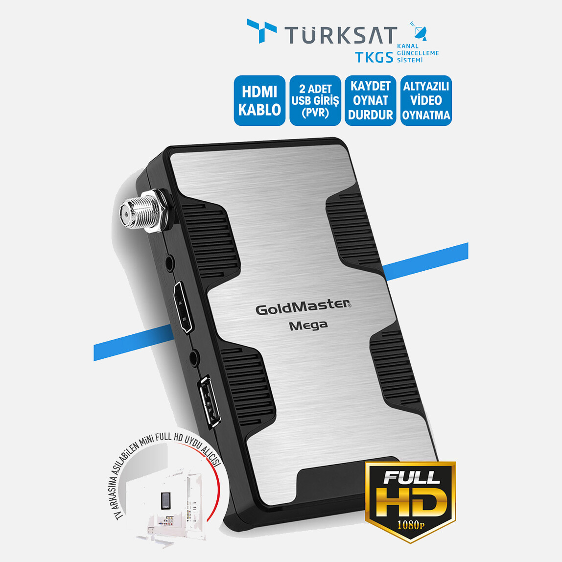    Goldmaster Uydu Alıcı Mega Micro Full Hd  